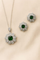 Zircon Locket Set-58 (Green)